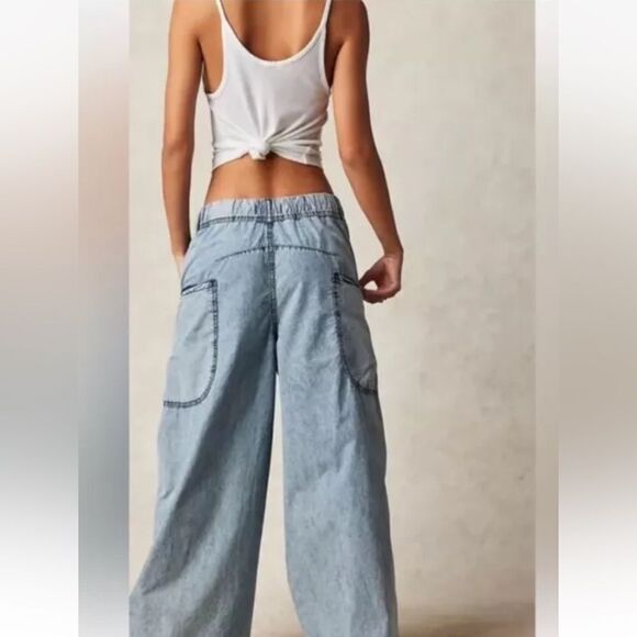 NWT Free People We The Free Shibuya Wide Leg Jeans Size Large - Picture 3 of 16